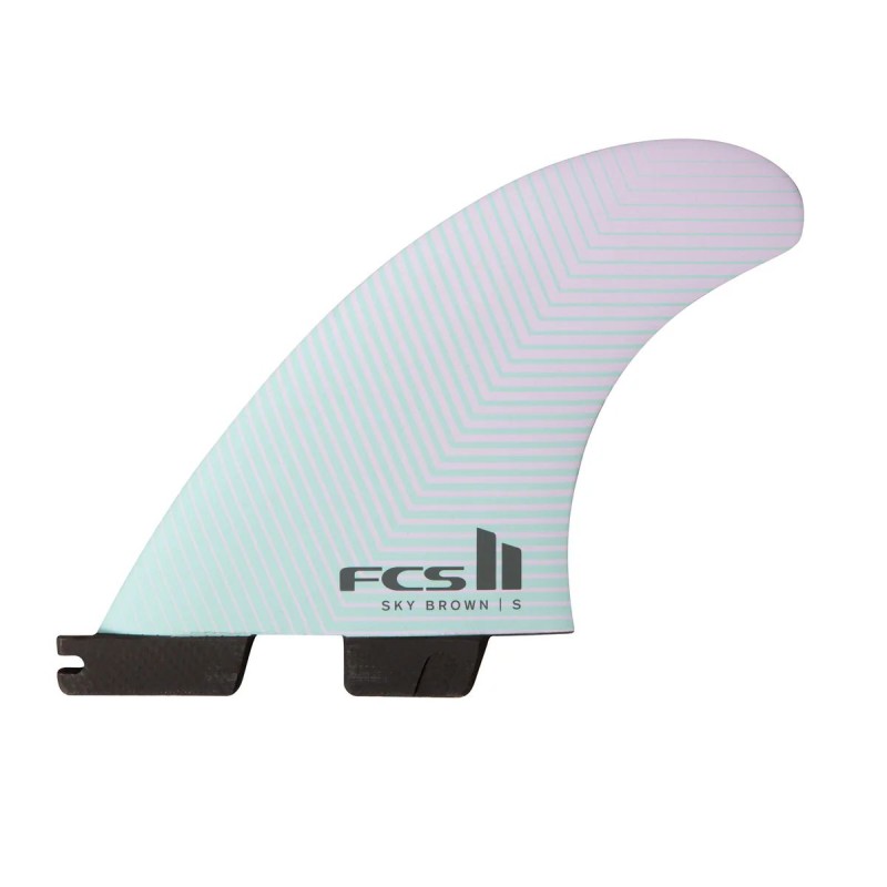 Ailerons FCS II Sky Brown PC Tri Fins Lavender - The Corner Shop