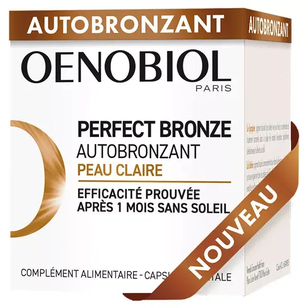 Oenobiol Perfect Bronze Autobronzeador para Pele Clara 30 cápsulas