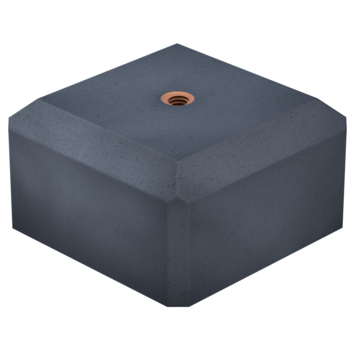 Betonpoer antraciet 18 x 18 x 10 cm