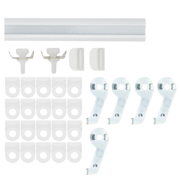 Complete set gordijnrail Subtile wit 250cm