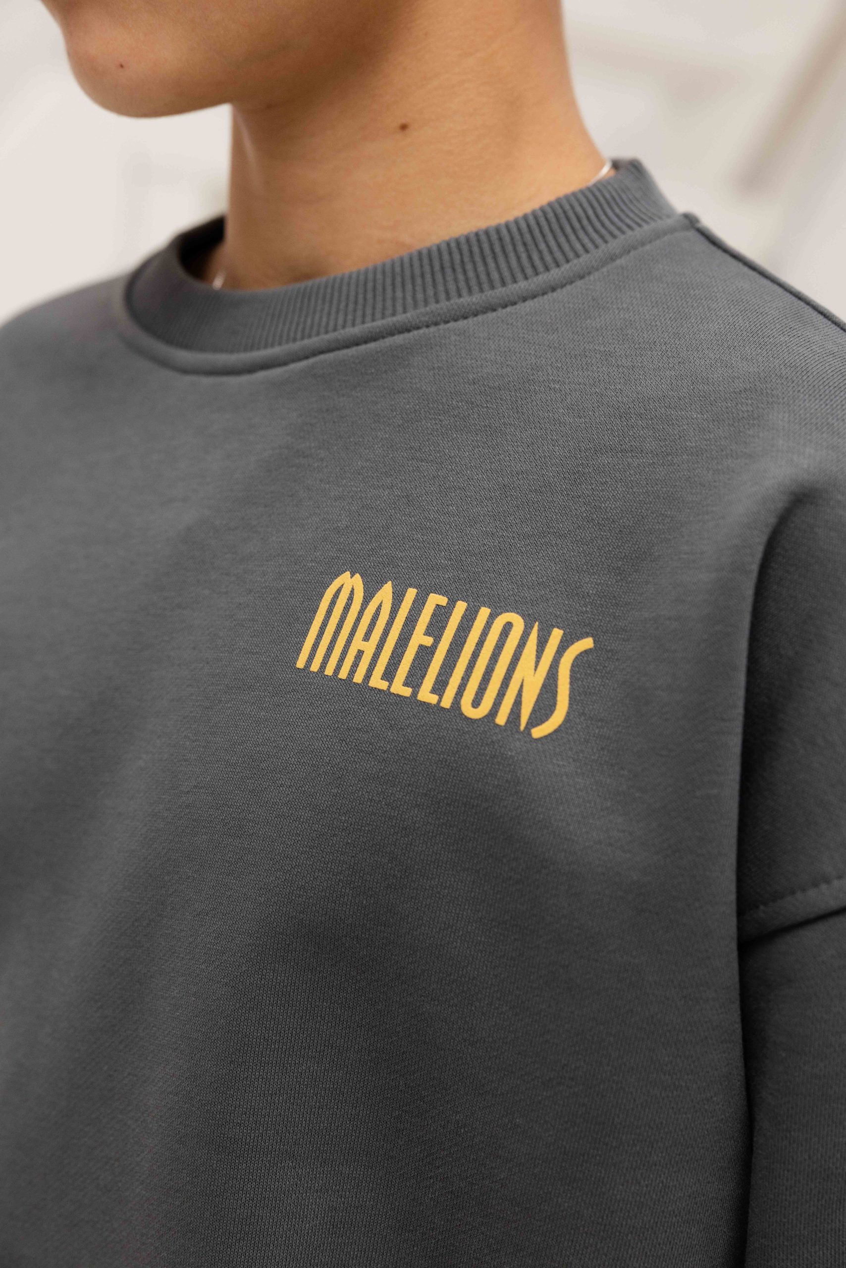 Malelions Hollywood Map Sweater Kids Grijs