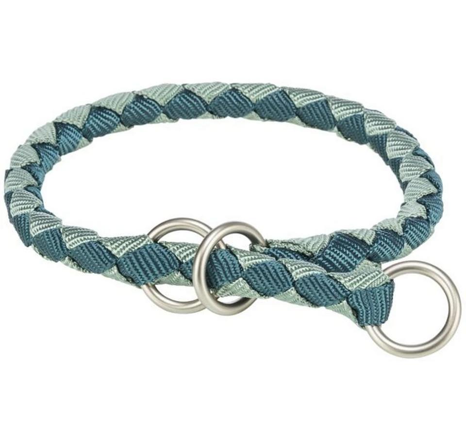 Cavo Zug-Stopp-Halsband L Grau/PetrolGurtband für Hunde