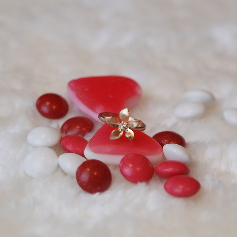 Bague fleur en plaqué or jaune GARANCE - Bijoux Privés Discovery