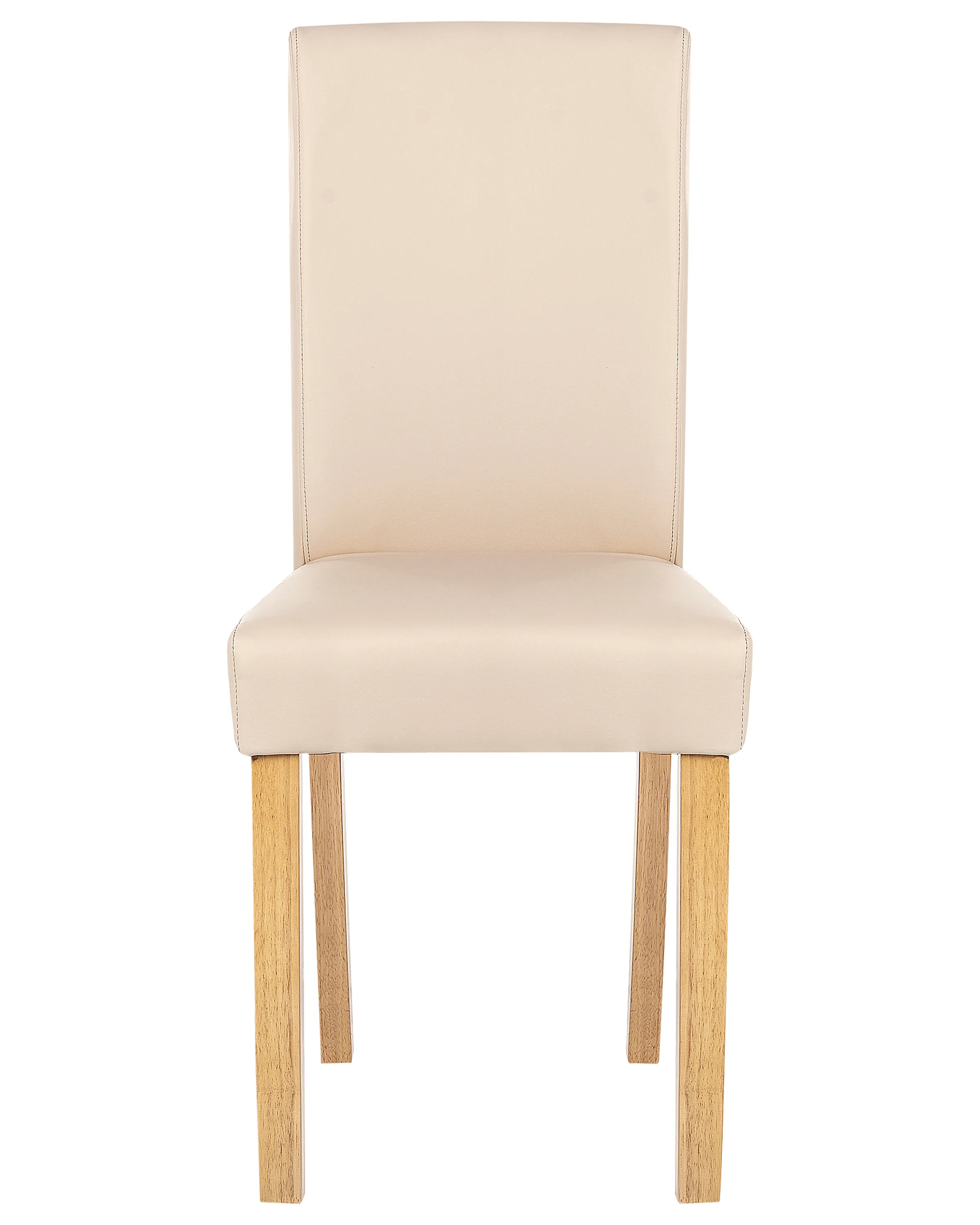 Set van 2 eetkamerstoelen BROADWAY Kunstleer Beige
