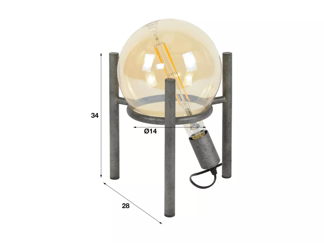 Lampe industrielle trépied style baladeuse RALF