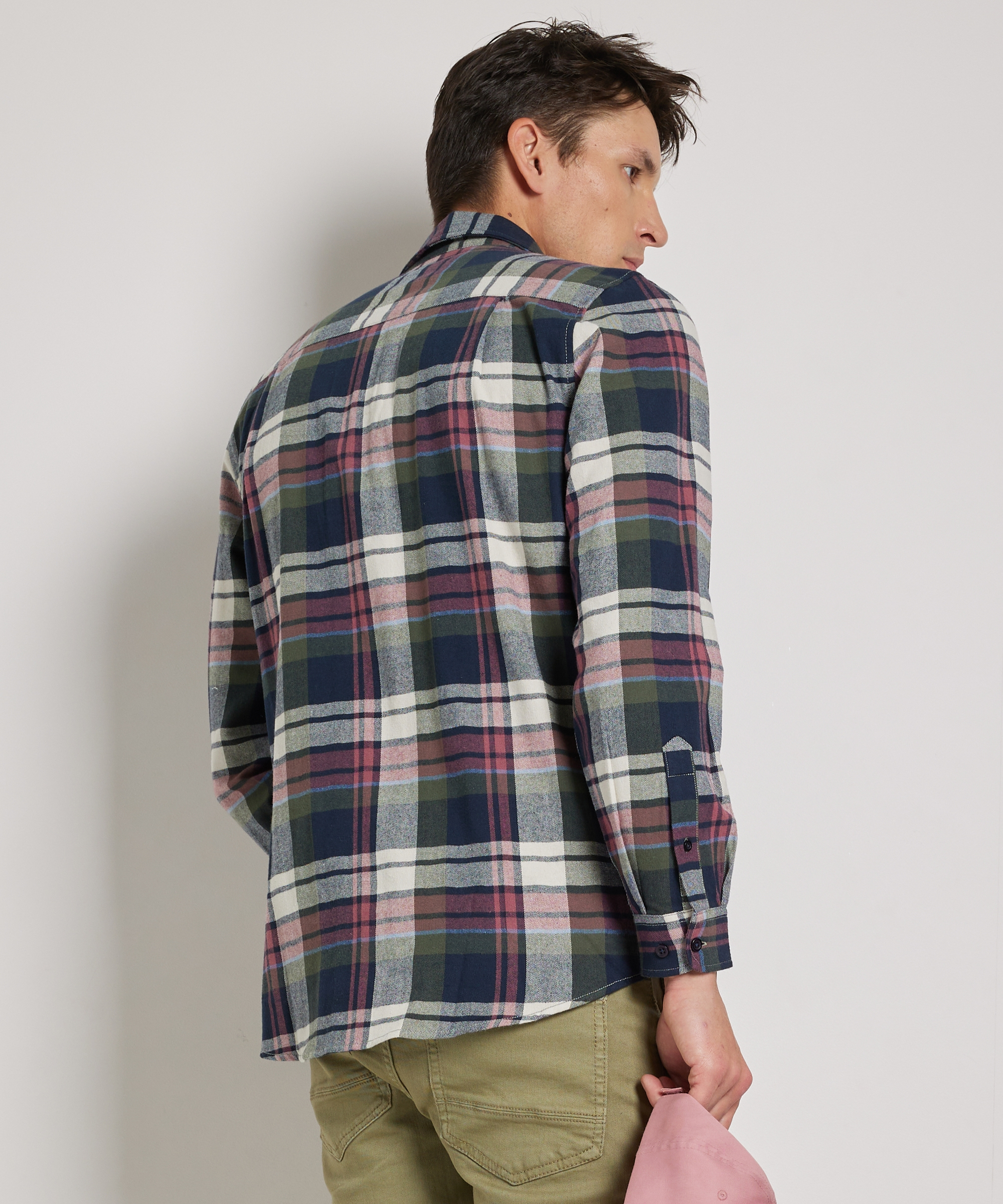 flanel overhemd met borstzakken
