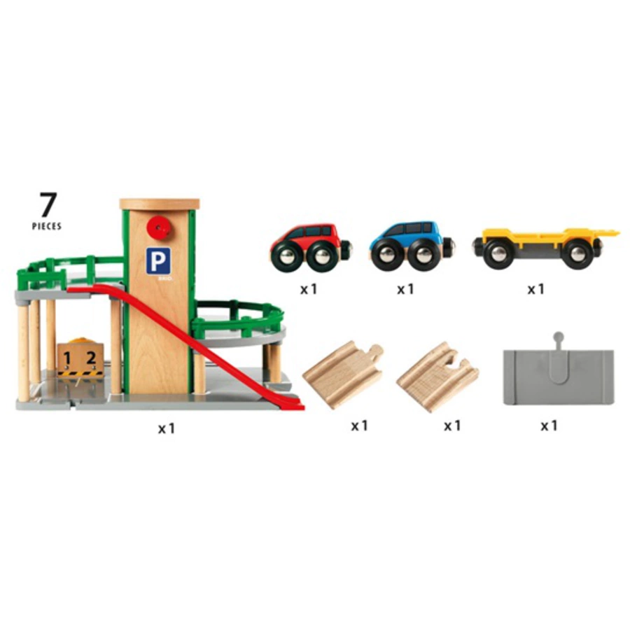 BRIO® Parkhaus Straßen und Schienen