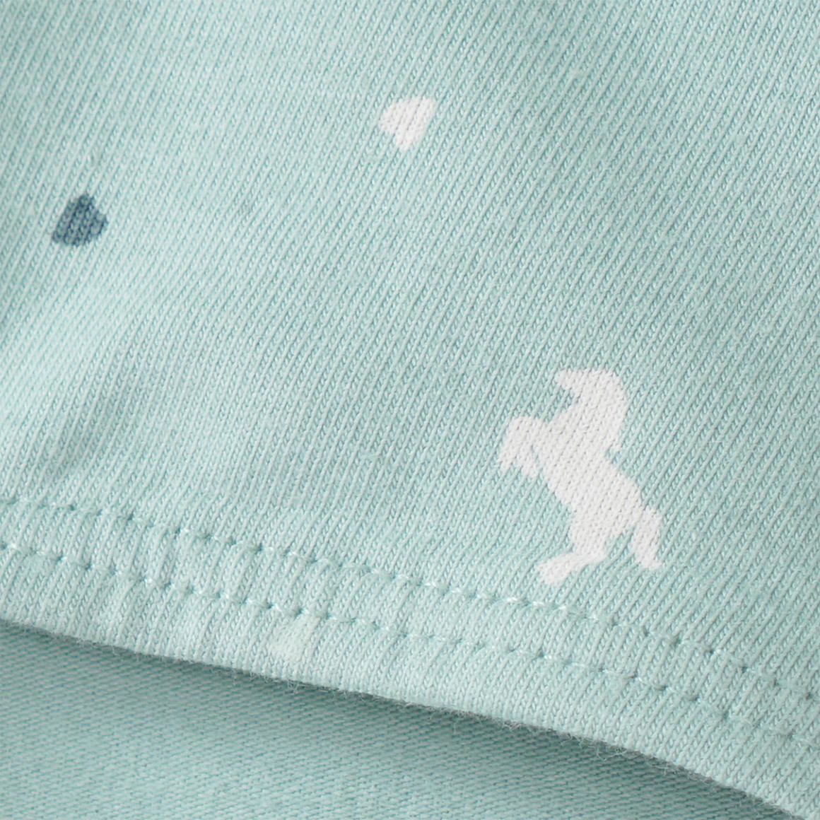 Yigga 5 Mädchen Pantys mit Pferde-Motiven salbei / hellblau / dunkelblau