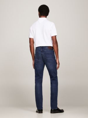 Calça jeans Denton reta e desbotada