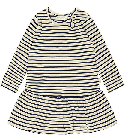 Petit Piao Kleid - Rib - Modal - Indigo Plum/Dark Offwhite