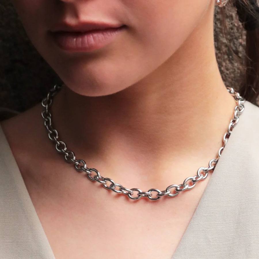 Sistie2ND Clara Necklace Steel 41cm
