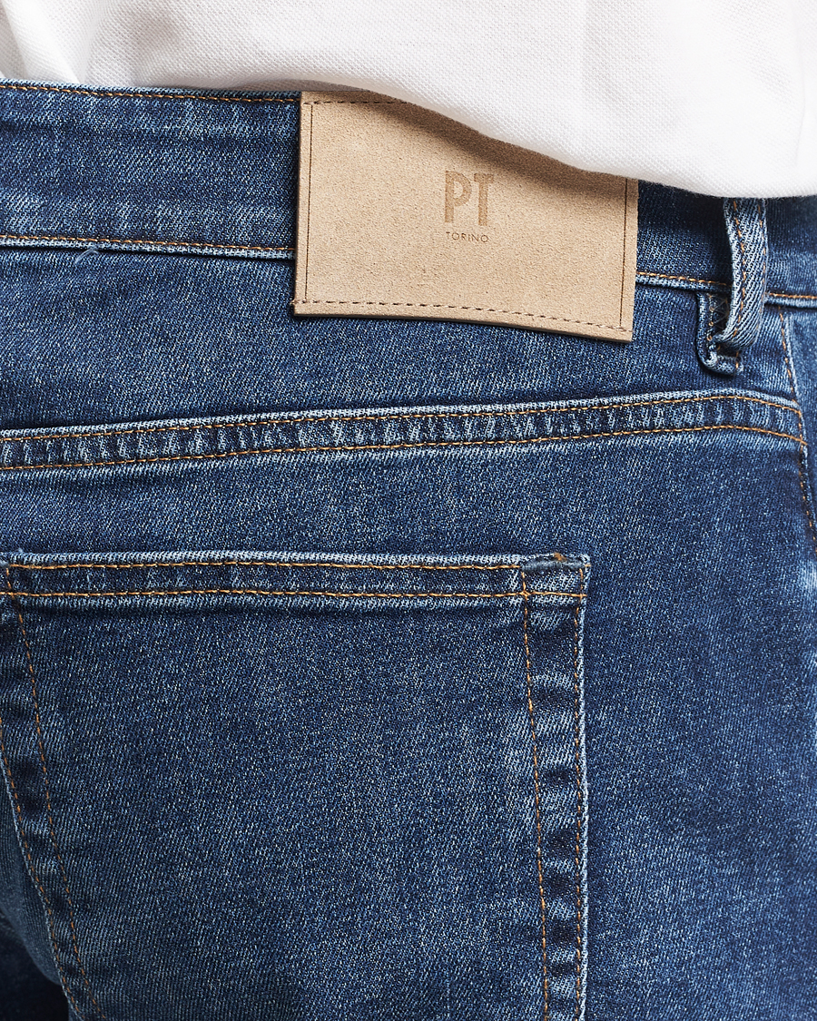 PT01 Slim Fit Stretch Jeans Dark Blue Wash