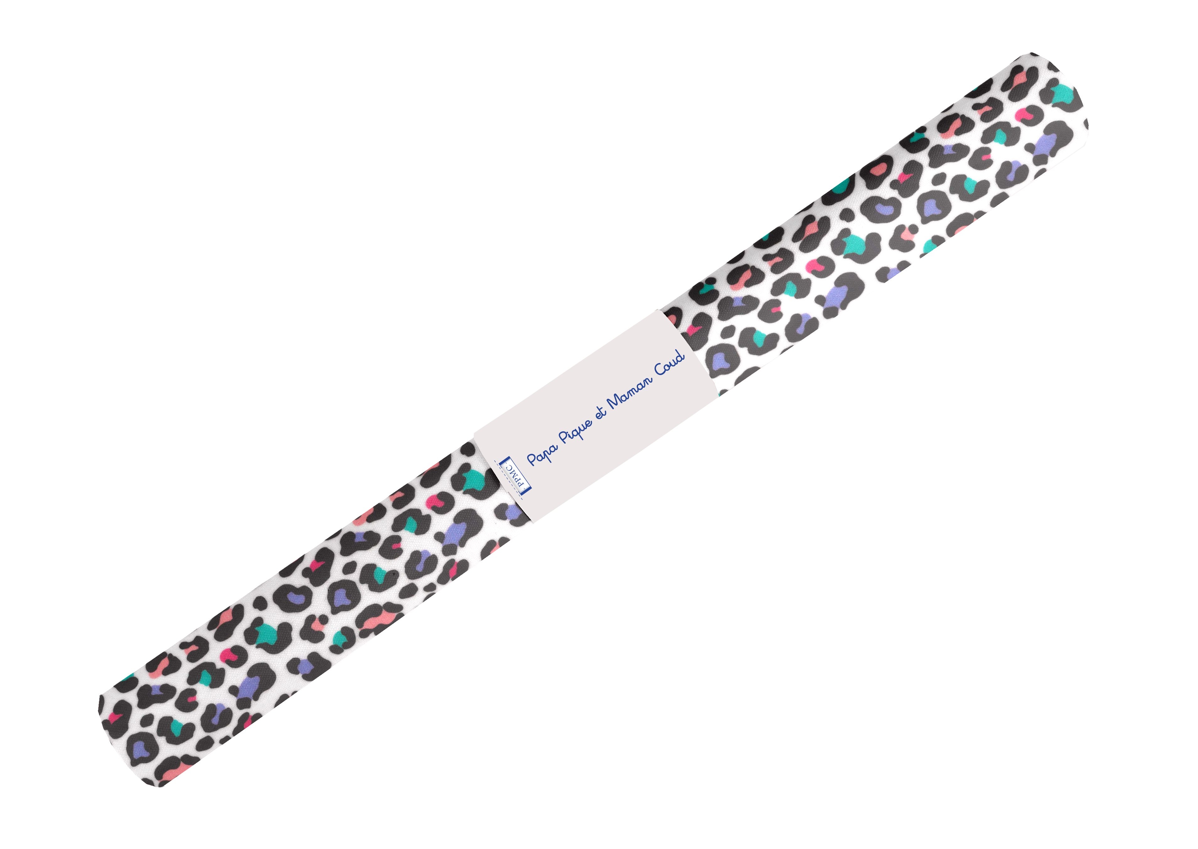 Coupon Tissu Enduit De 35Cm Ex2505 Léopard Multicolore