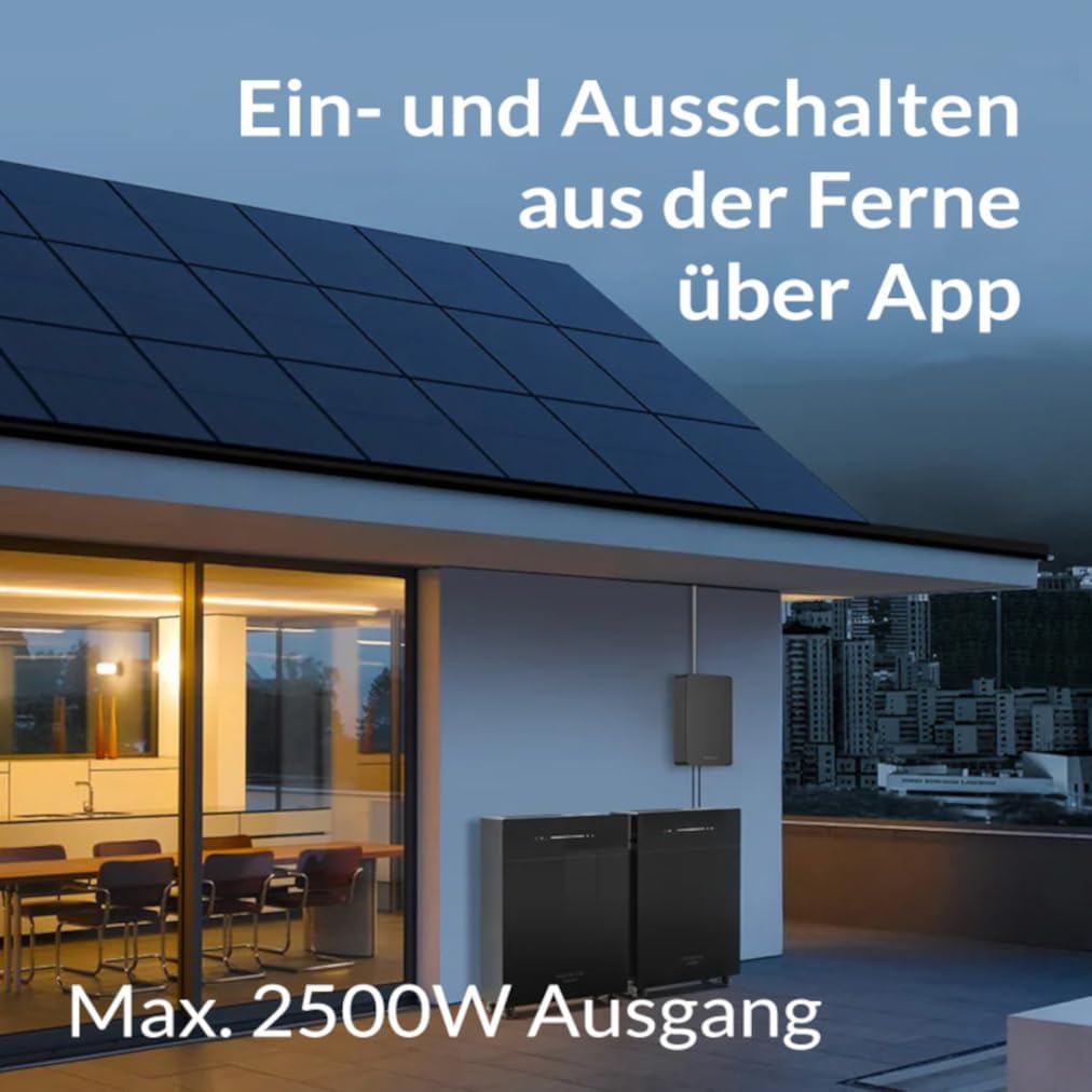 MARSTEK Venus E NewGen Solarspeicher Plug-&-Play-Balkonspeicher mit 5,12kWh Kapazität, AC-gekoppelt, erweiterbar bis 20,48kWh, Notstrom, 100% Eigenverbrauch + CT002 Smart Meter