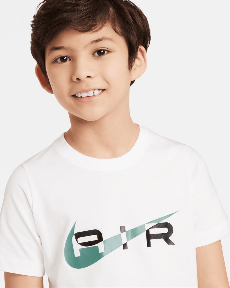 T-shirt Nike Air Blanc & Vert pour enfant