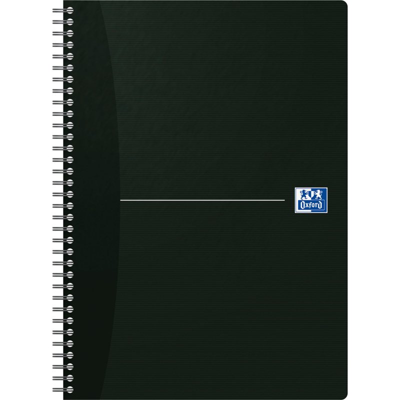 Cahier spirale Oxford Essentials A4 21 x 29,7 cm - ligné - 100 pages - couleurs assorties