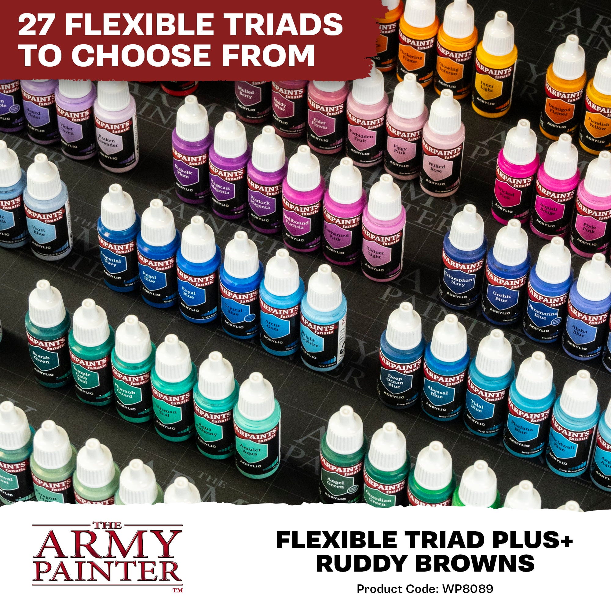 The Army Painter  Warpaints Fanatic: Ruddy Browns Flexible Triad PLUS+    Erdige Tiefe mit Charakter