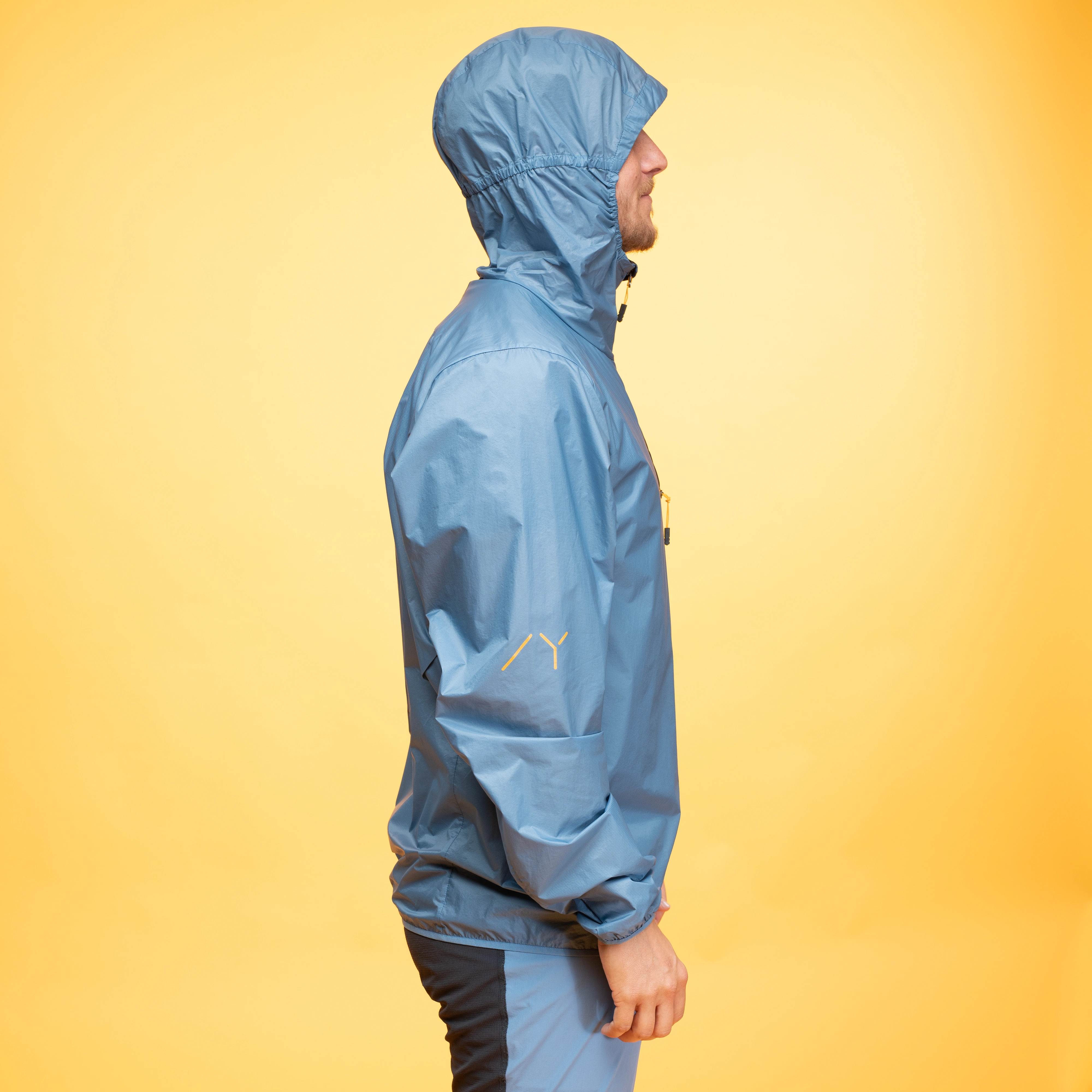 Y LightLine Pure Windbreaker Jacket Men Elemental Blue / Dark Shadow Grey