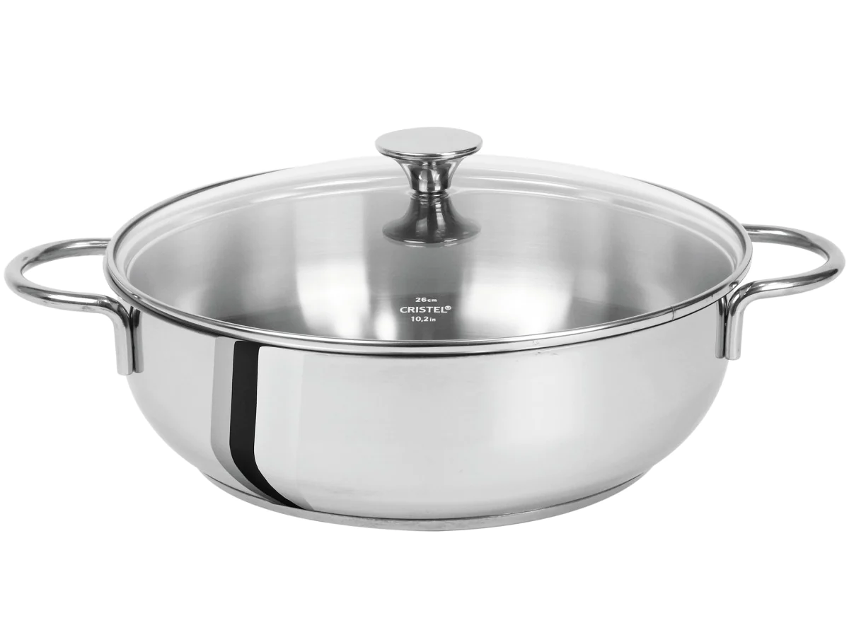 Sauteuse inox deux anses Master fixe 24cm Cristel