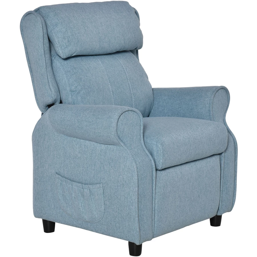 HOMCOM Kindersessel mit Liegefunktion blau