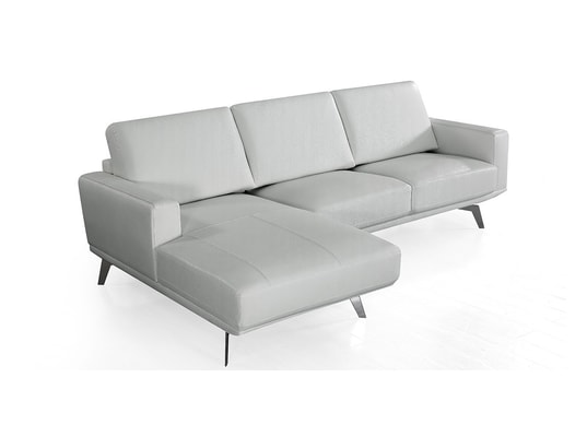LA MAISON DU CANAPE - Canapé d'angle en cuir arya