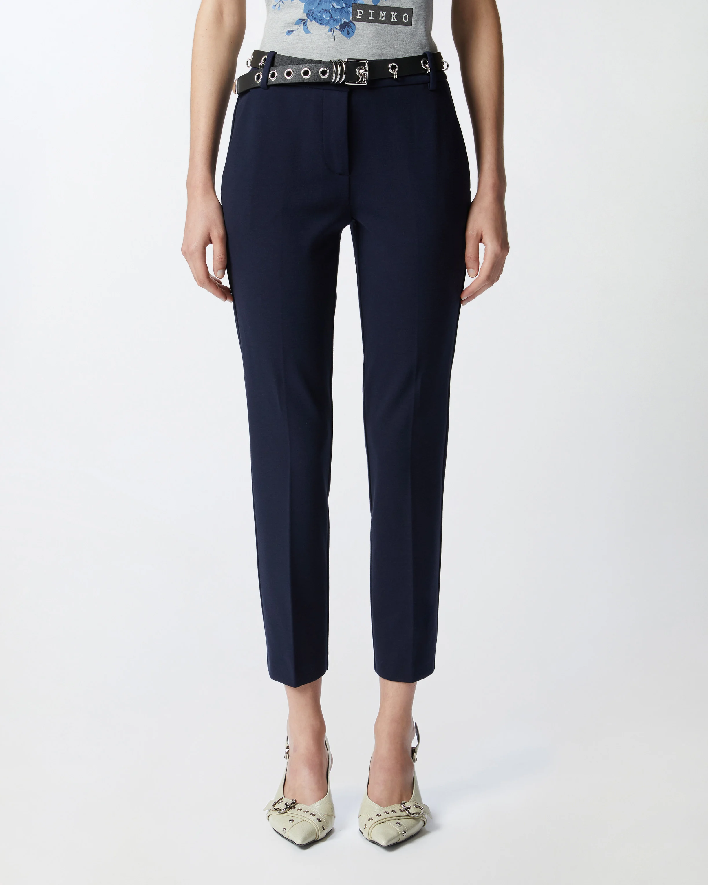 Pantalon cigarette | Bleu