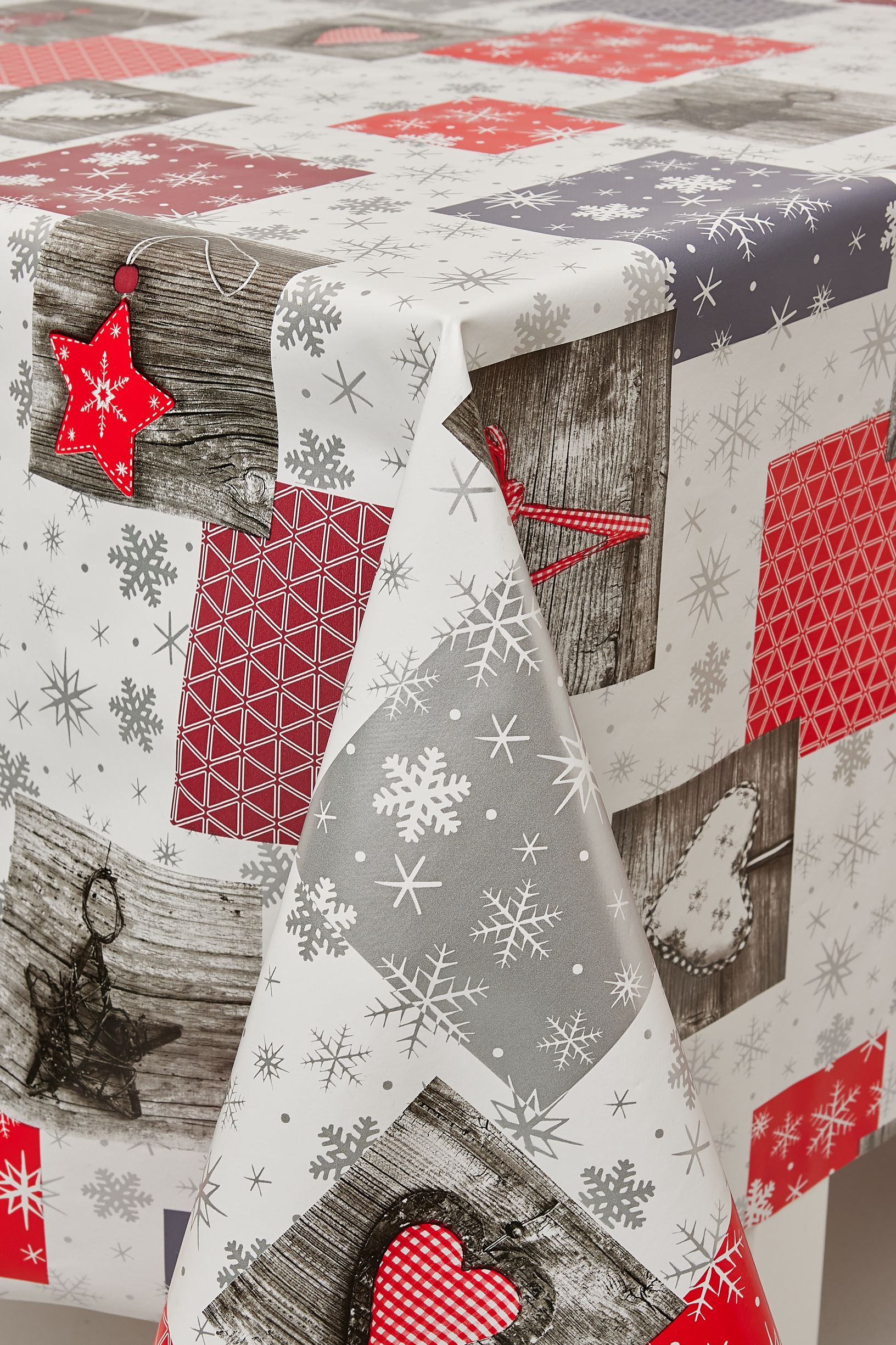 Patchwork jul voksduk