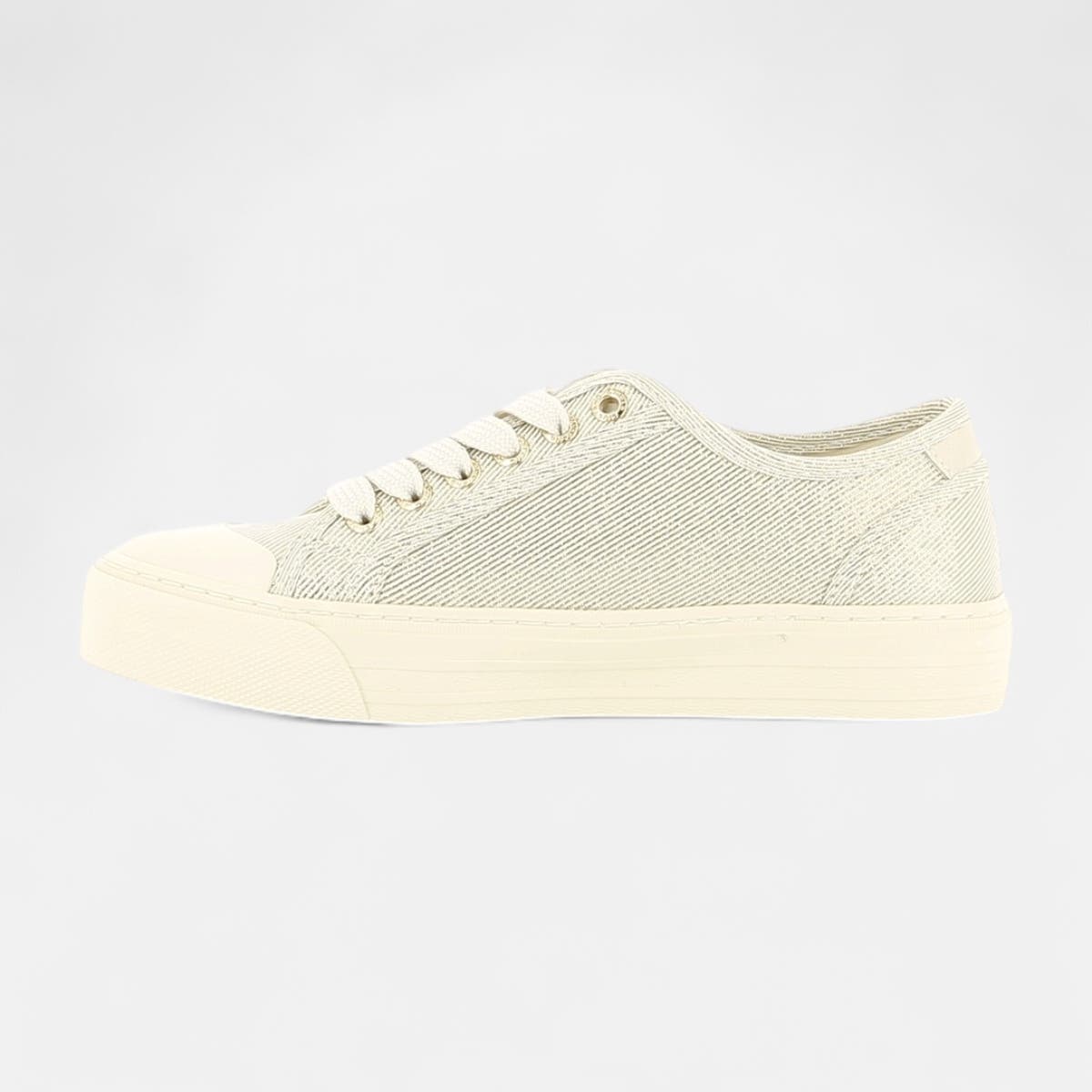 Baskets en toile Femme or