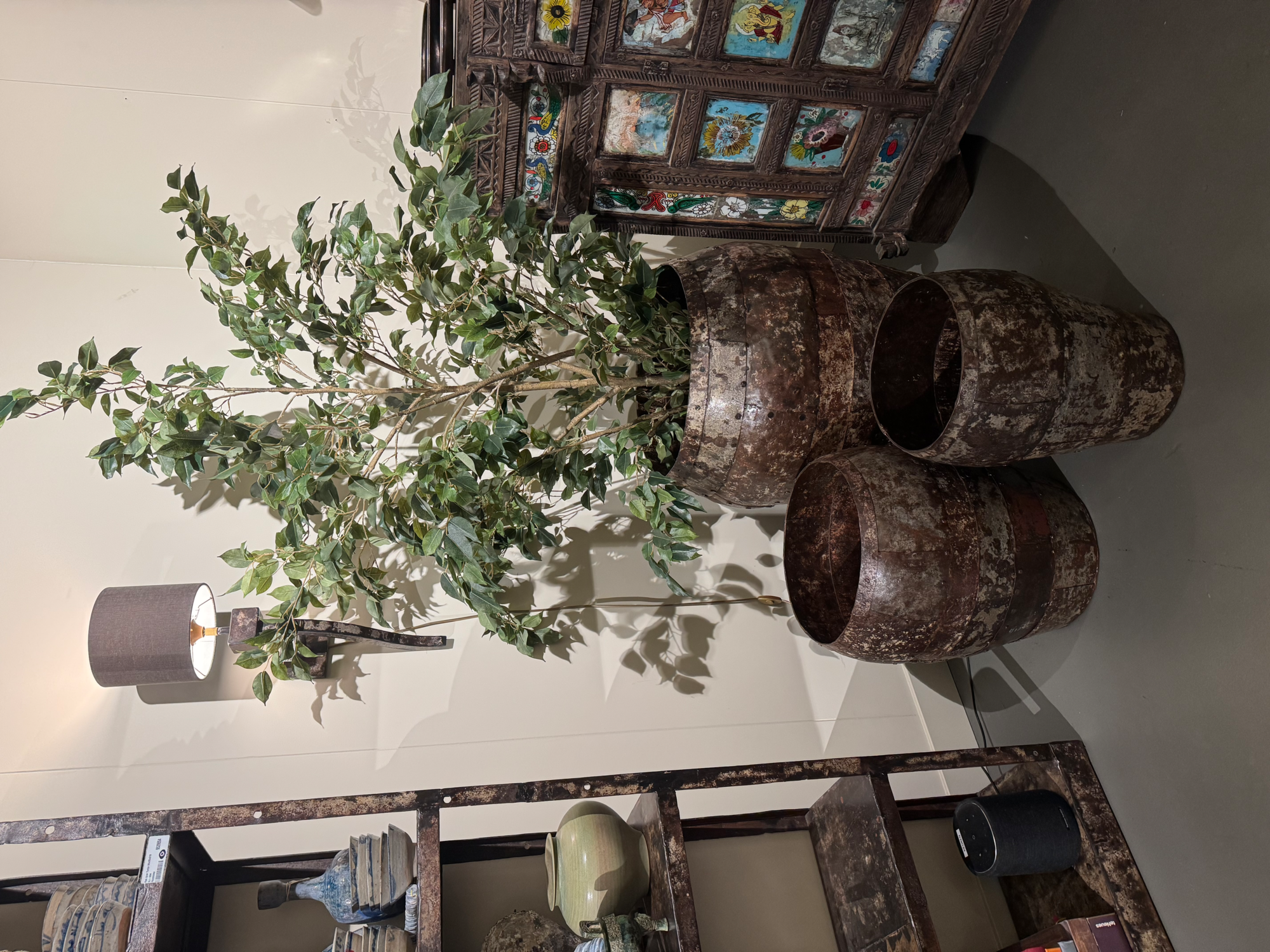 IJzeren planters SET van 3 unieke