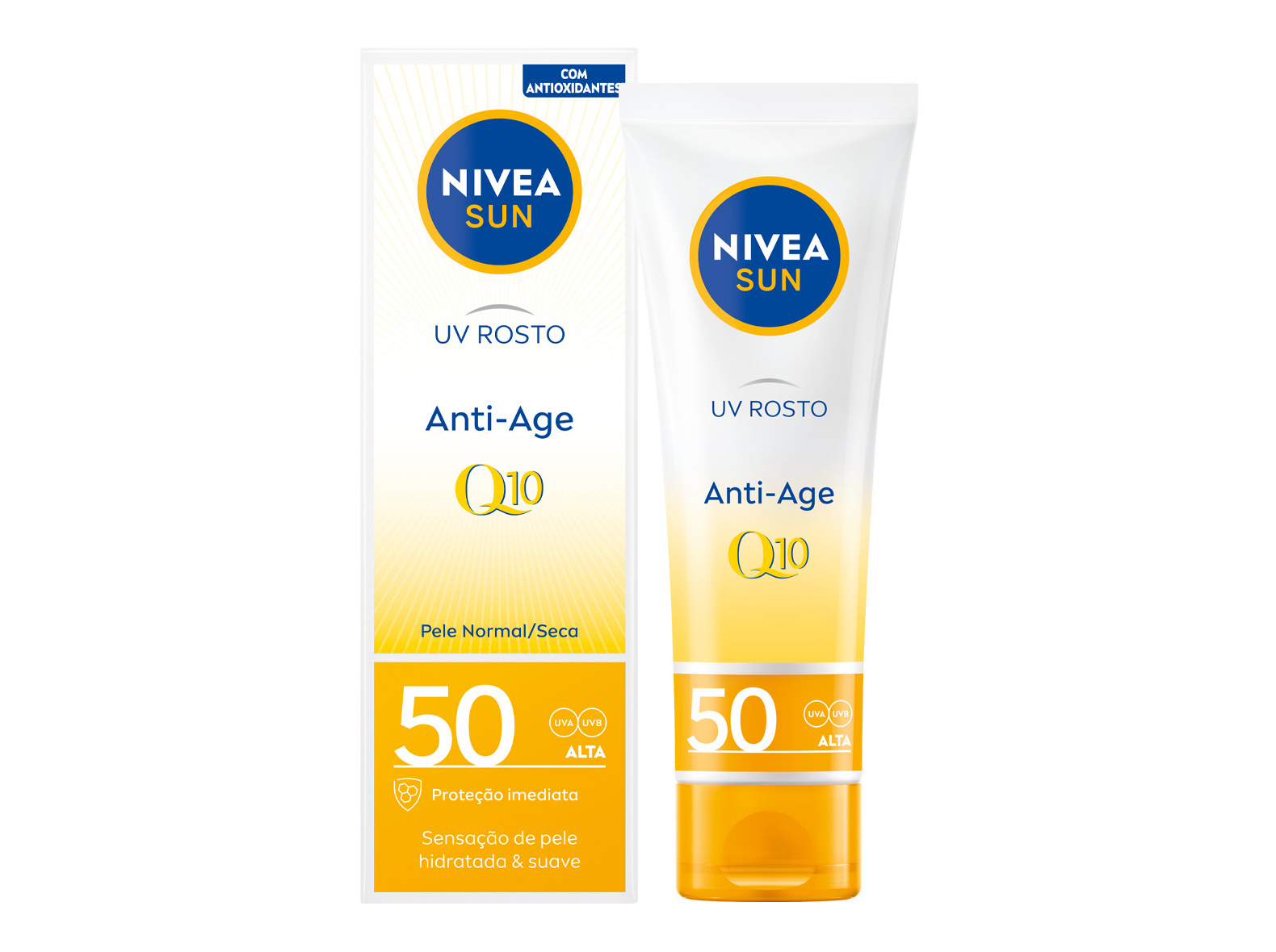 PROTETOR SOLAR DE ROSTO ANTI-AGE & ANTI-PIGMENTS UV ROSTO FP50 NIVEA SUN 50 ML