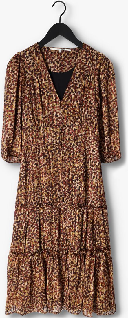 SECOND FEMALE bruine second female maxi jurk nutmeg dress