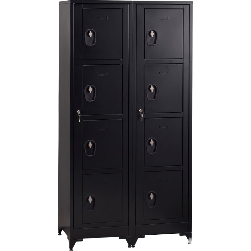 Vestiaire sur pied avec casiers visitables - démontable - 2 colonnes 8 portes
