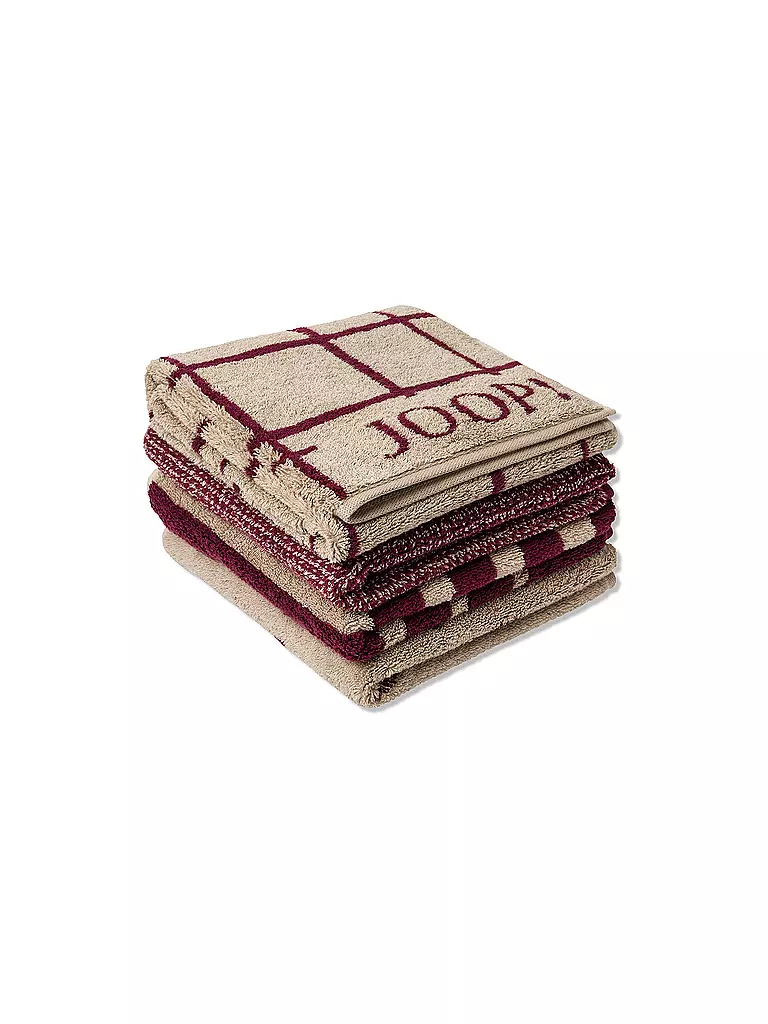 JOOP Duschtuch SELECT FADED CORNFLOWER  80x150cm Rouge dunkelrot