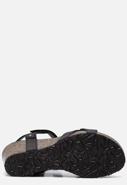 Julia Basics B1 sandalen met sleehak zwart