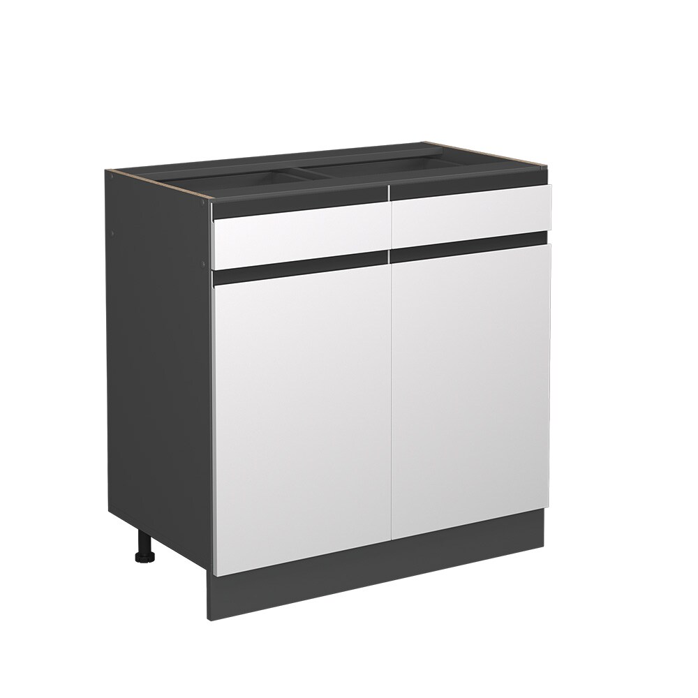 Vicco Schubunterschrank Küchenschrank Küchenmöbel R-Line J-Shape Anthrazit Weiß 80 cm modern