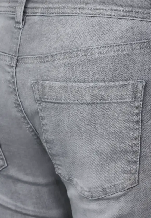 Graue Casual Fit Jeans - light grey random wash