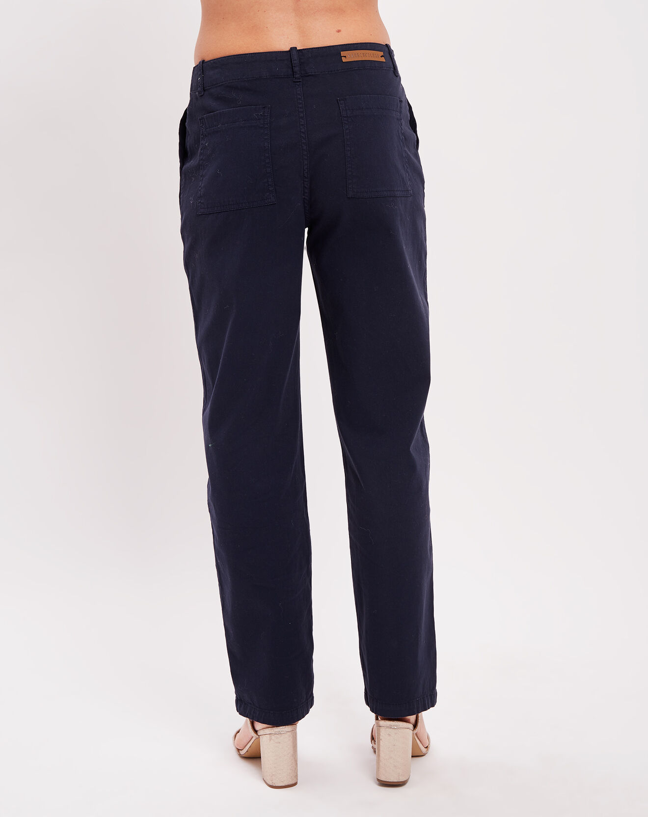Harris Wilson Pantalon en Coton & Lin Cora marine