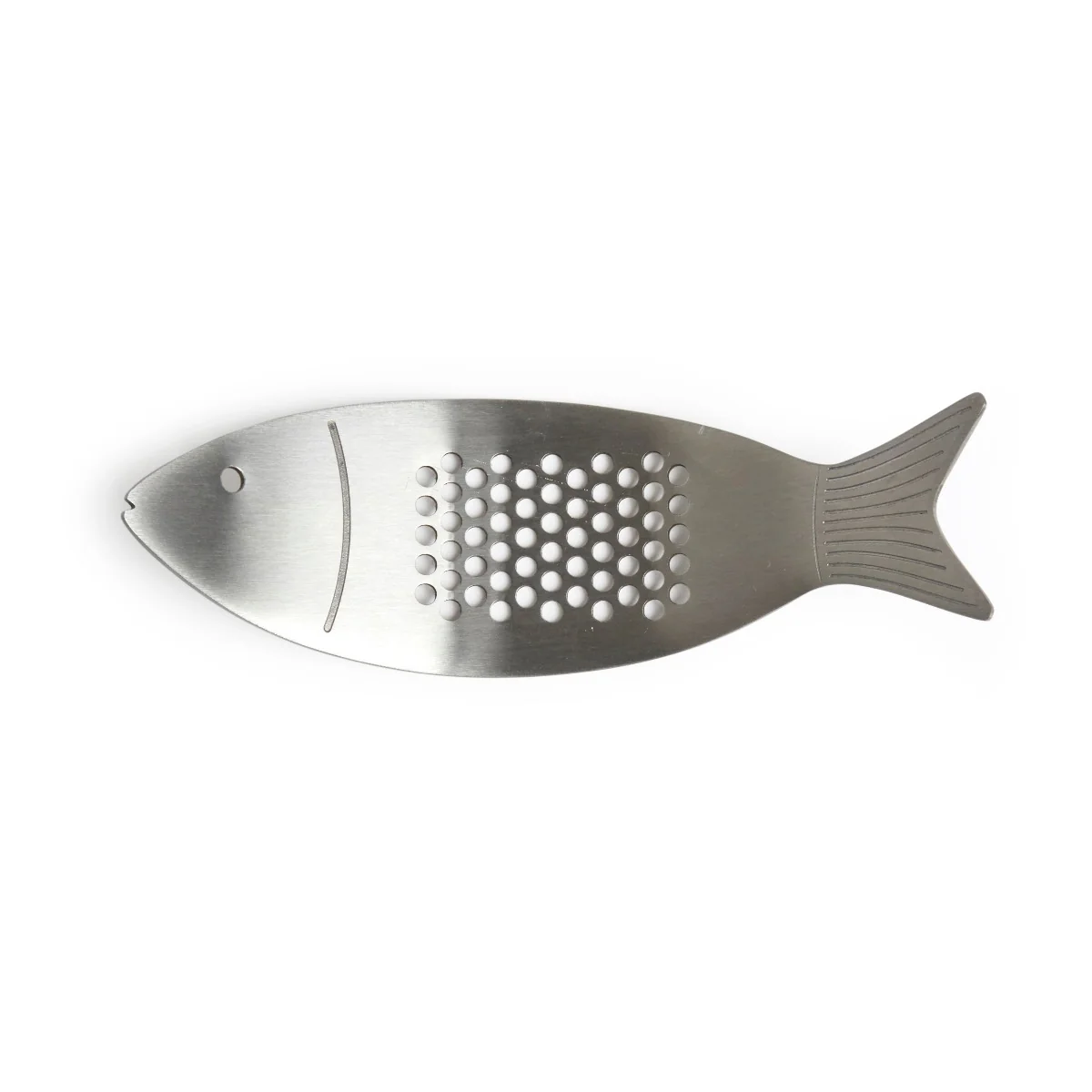 Kikkerland  Fish hvidløgspresser - sølvfarvet