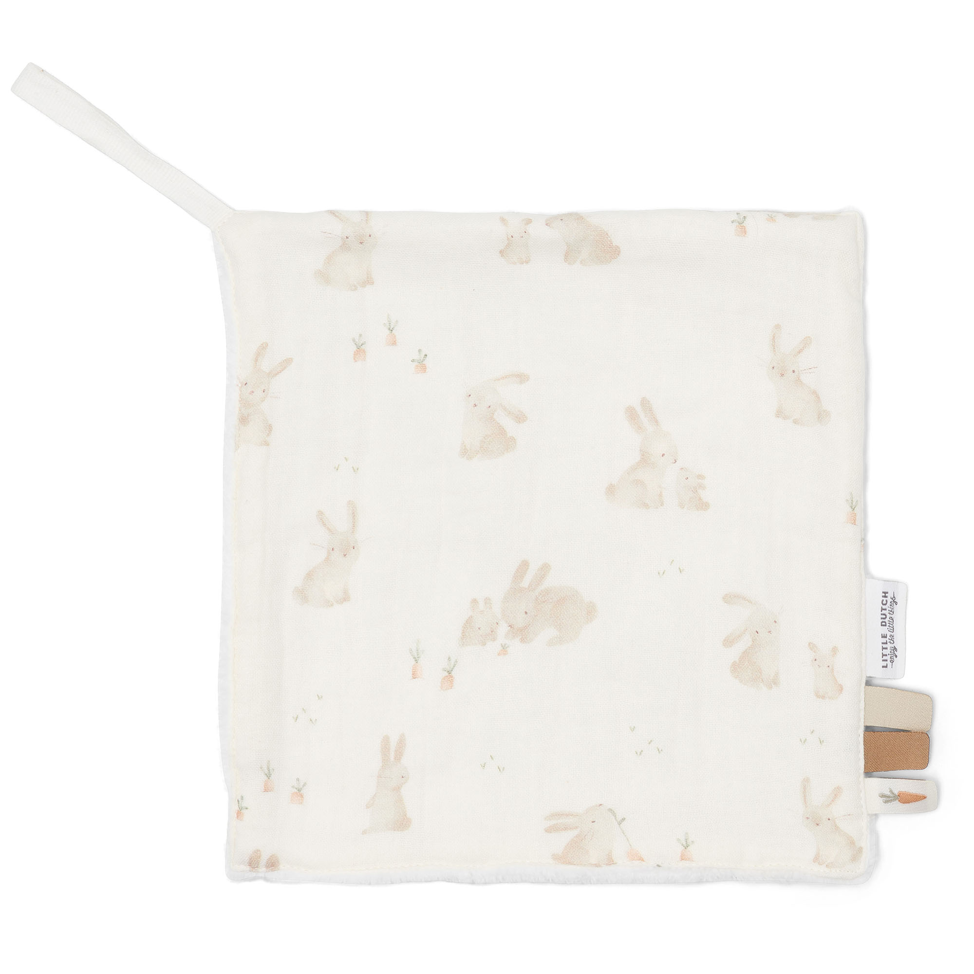 Little Dutch knuffeldoekje hydrofiel Baby Bunny beige
