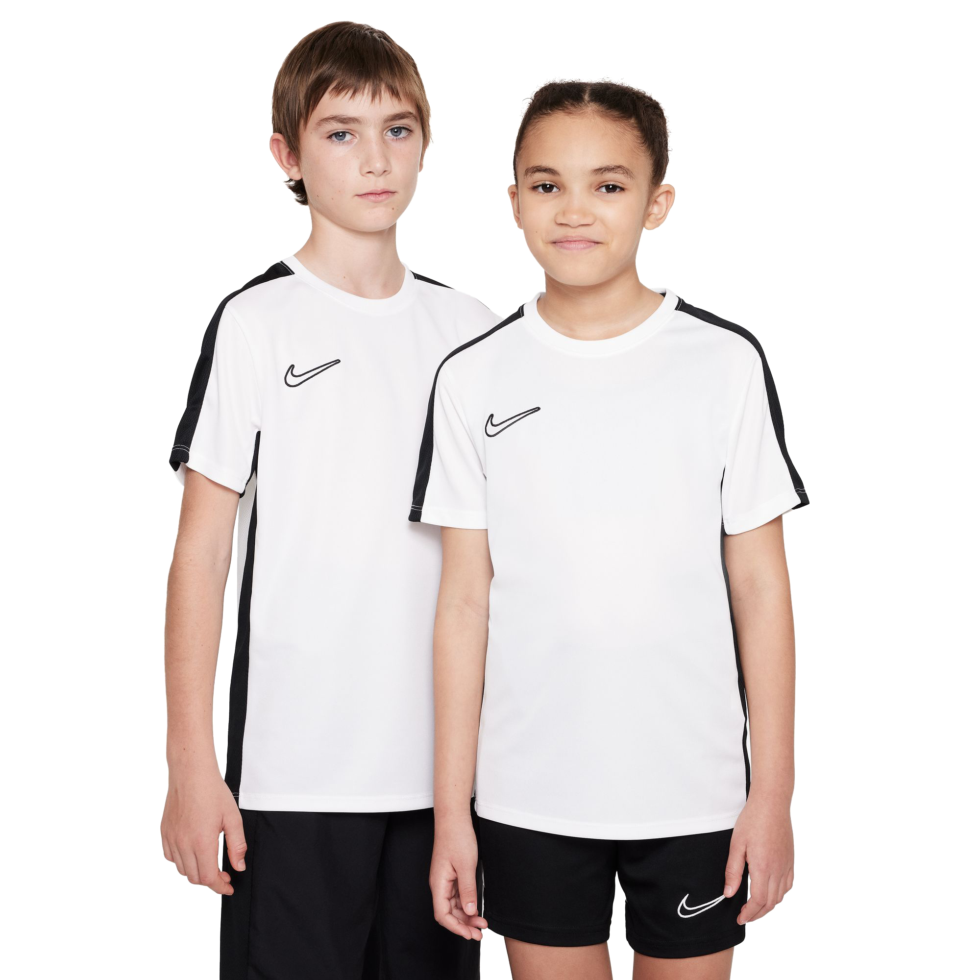 Dri-FIT Academy23 Football Tee Junior White/Black/Black