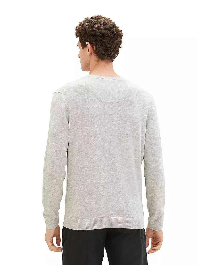 TOM TAILOR Pullover hellgrau
