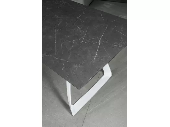 Barret Table Extensible (170/270 x 90 cm) en HPL Blanc