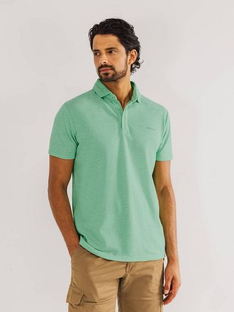 State of Art Poloshirt Piqué Melange Groen 46115907-3111 kopen