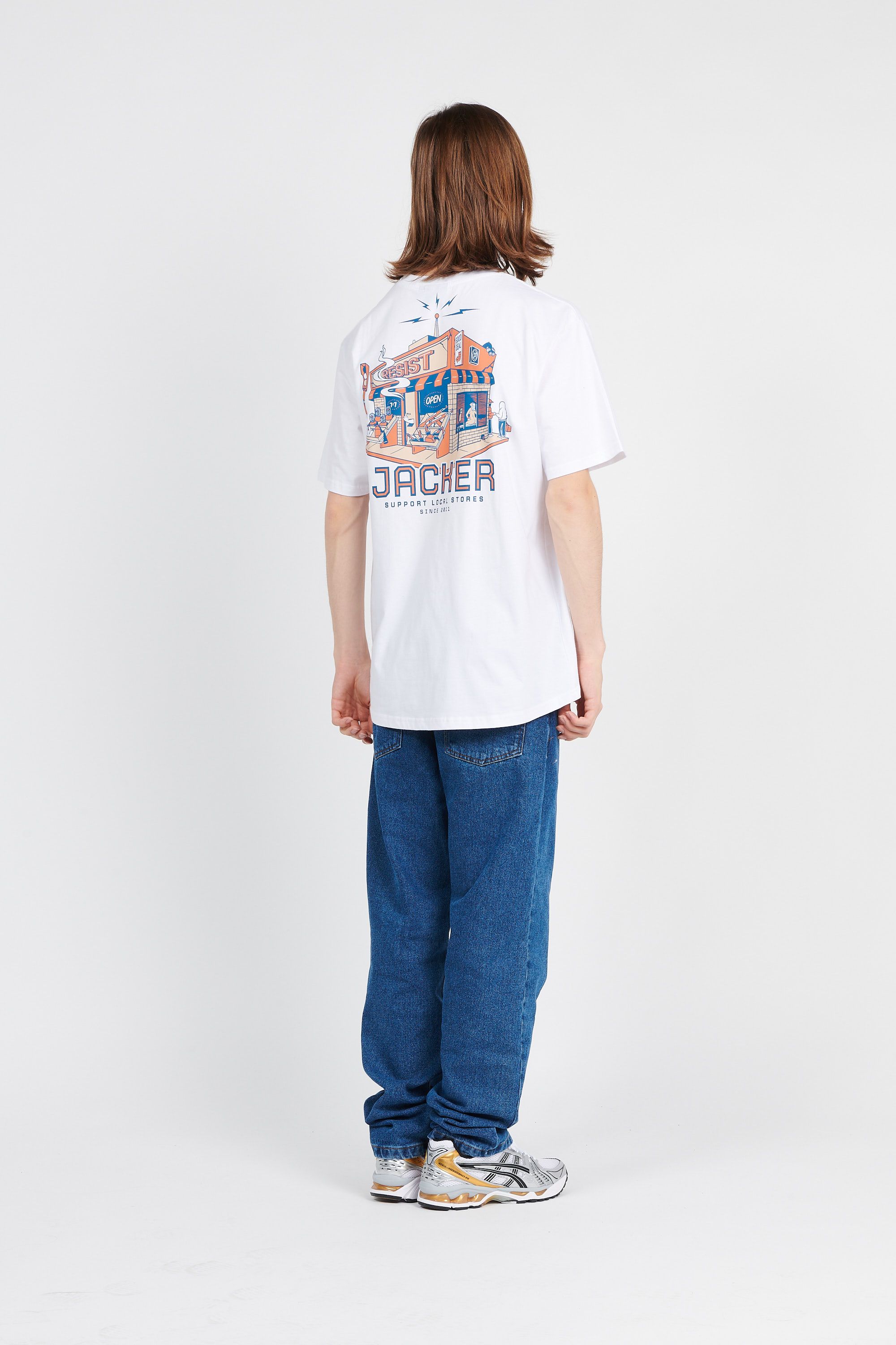 JACKER T-shirt Liquor Store Blanc