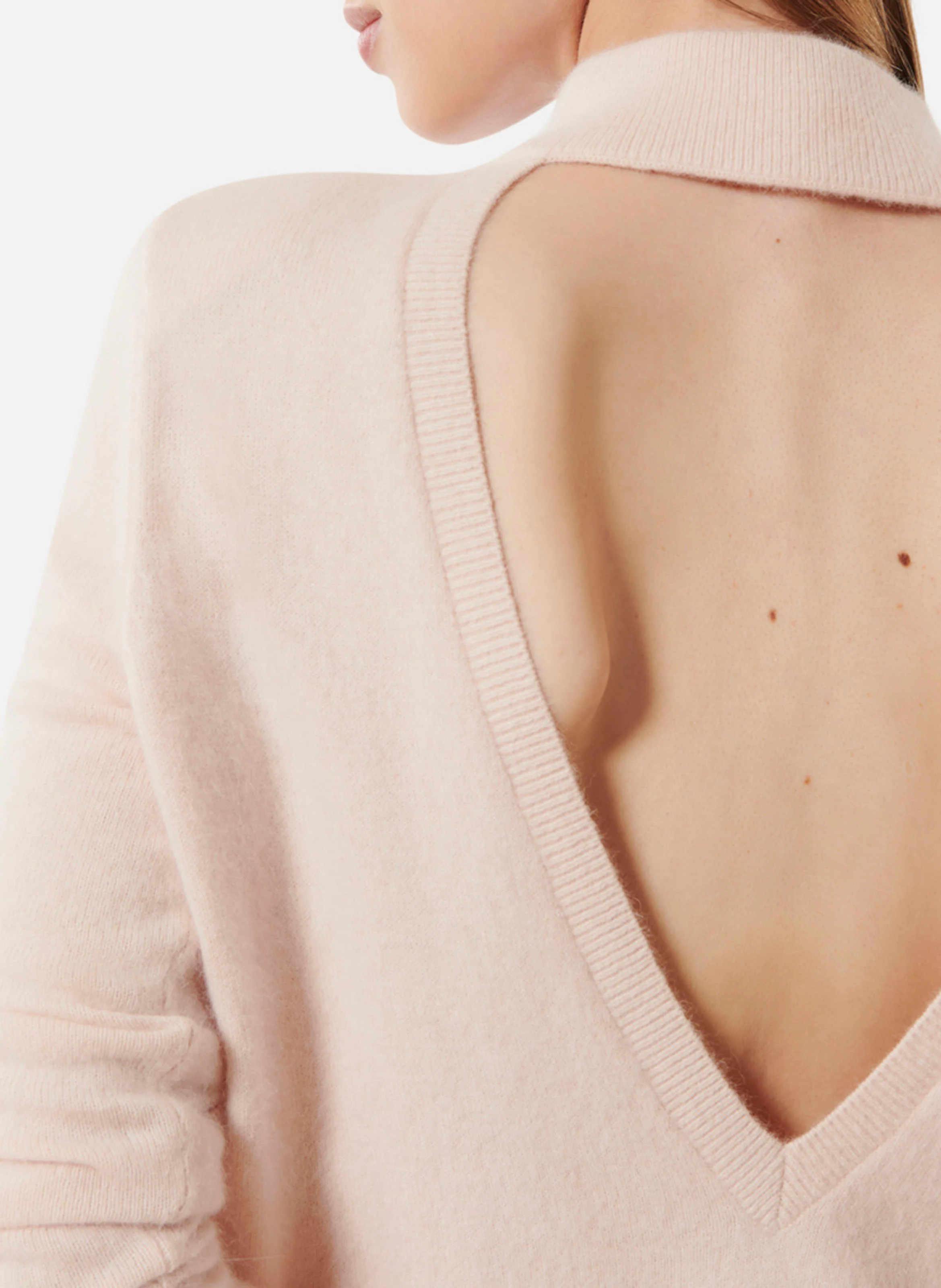 ROSSINI - Pull col rond en laine mélangée | Beige