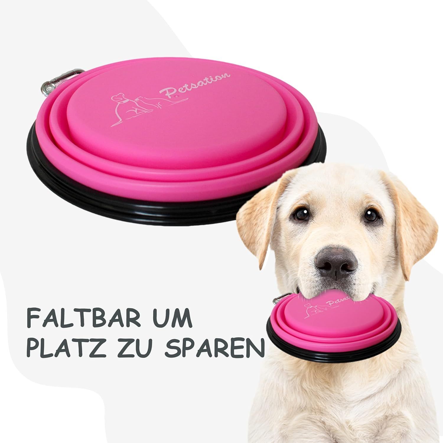 PETSATION faltbarer Reisenapf