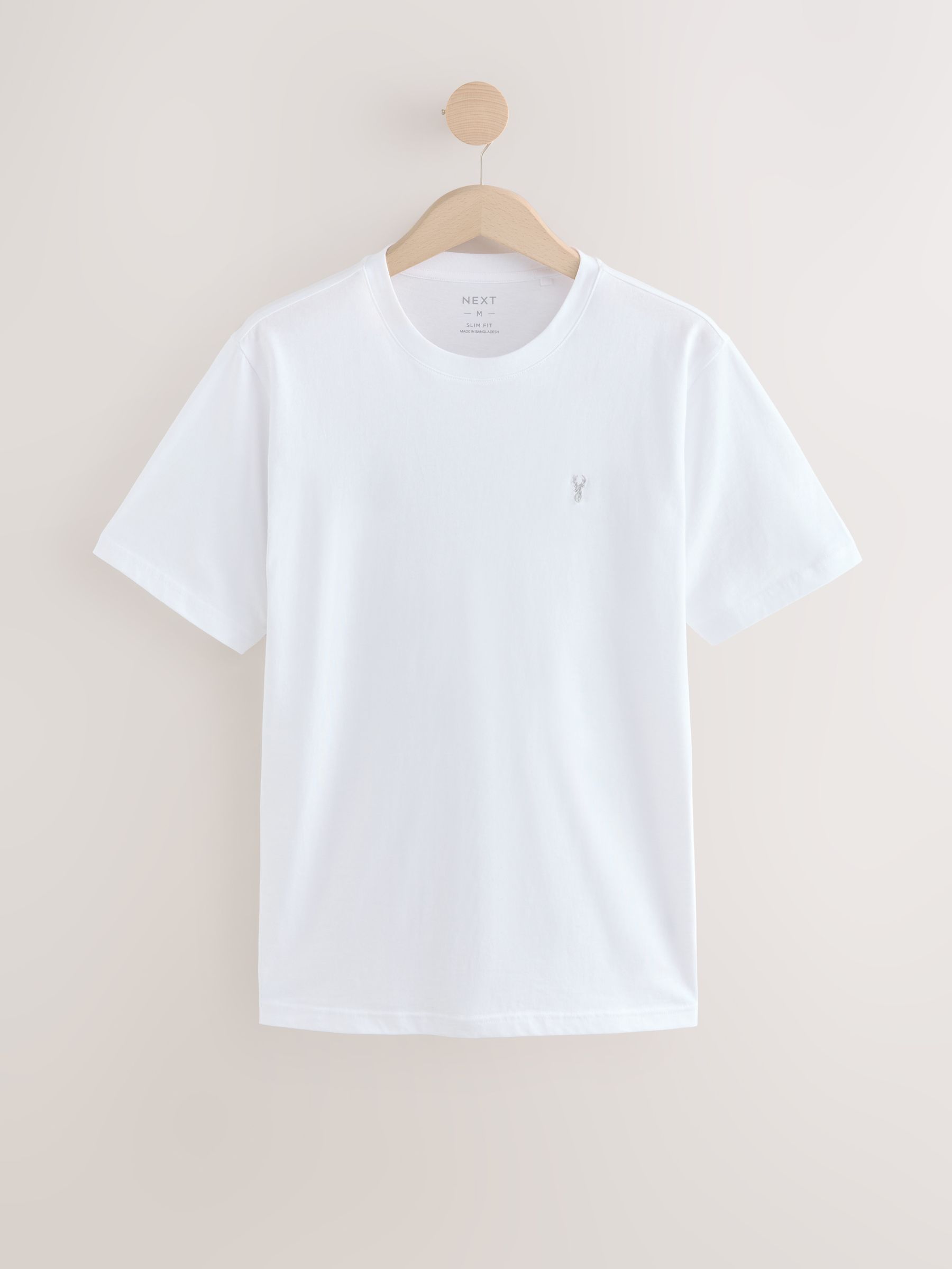 Blauw/marineblauw/wit/staal - Slim Fit - Verpakking met 4 T-shirts