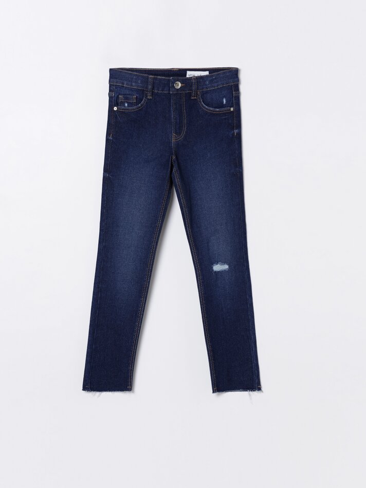 Calça jeans super skinny - Azul marinho escuro