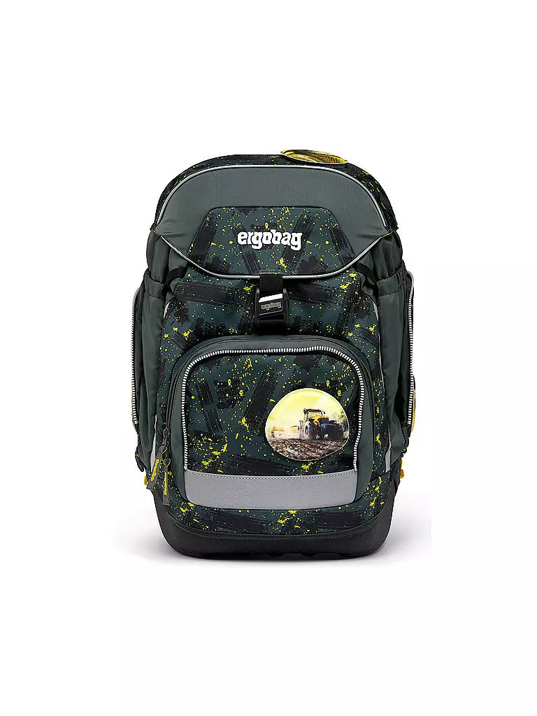 ERGOBAG Schultaschen Set 6tlg PACK - MähdreschBär  dunkelgrün