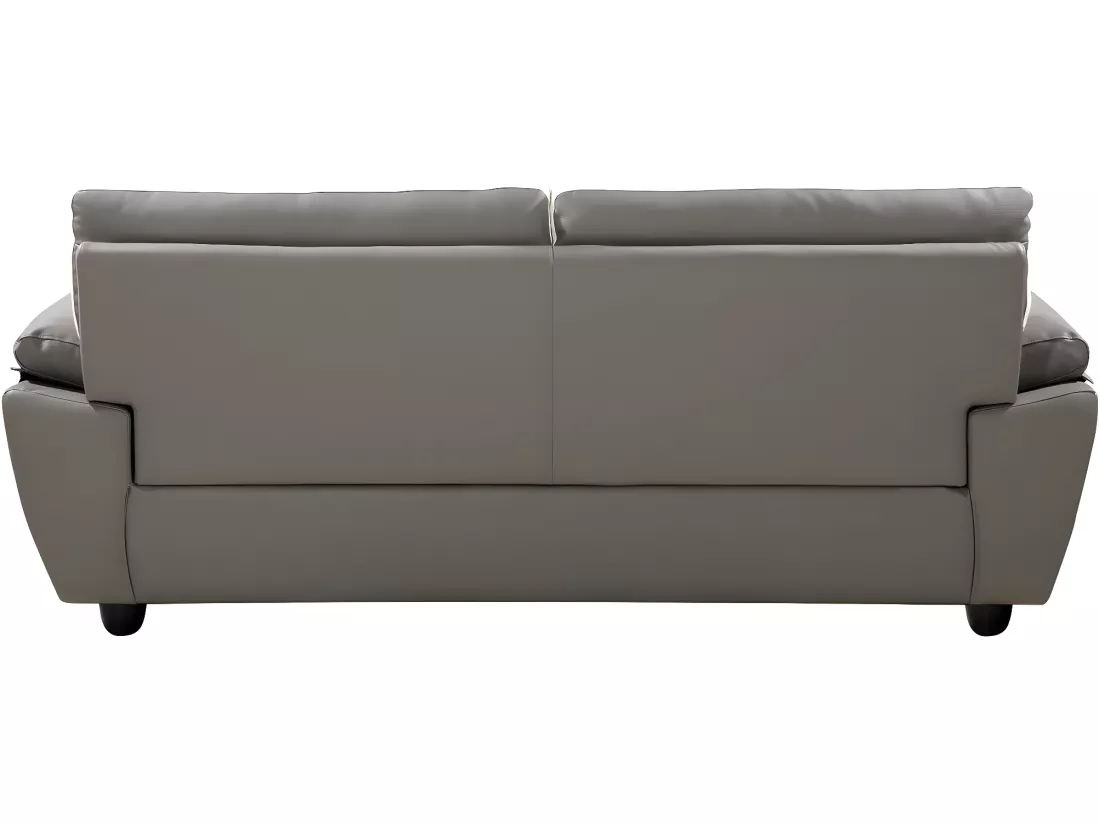 Canapé fixe en cuir reconstitué et PVC 